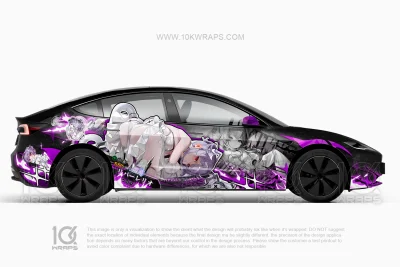 Red Hood Goddess of Victory NIKKE Itasha Wrap Designer – Tesla Model 3