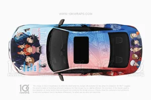 Satoru Gojo Jujutsu Kaisen Anime Car Wrap for Toyota Corolla