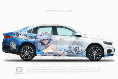 Soryu Asuka Langley Neon Genesis Evangelion Anime Folierung Auto – Ford Mustang