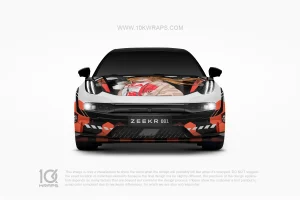 Soryu Asuka Langley Neon Genesis Evangelion Anime Wrapped Car for ZEEK 001