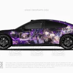 The Herta Honkai Star Rail Anime Wrapped Car for Nissan Sentra