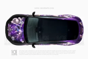 The Herta Honkai Star Rail Anime Wrapped Car for Nissan Sentra