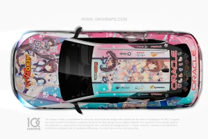 Vanilla & Chocola Nekopara Anime Car Wrap for Audi RS6 (1)