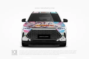 Vanilla & Chocola Nekopara Anime Car Wrap for Audi RS6 (1)