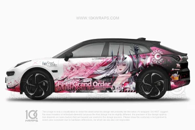 Melusine Fate/Grand Order Auto Anime Folierung – Dodge Challenger